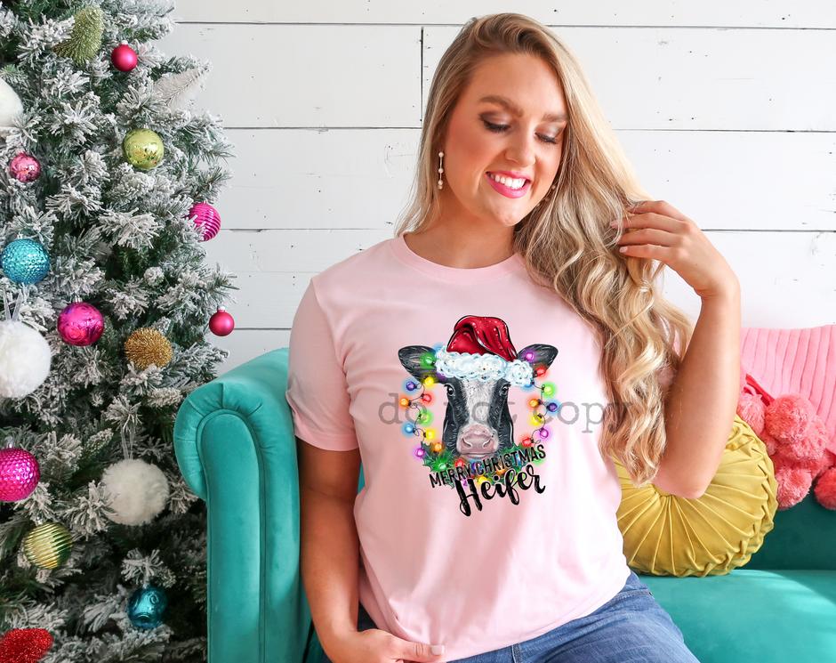 Merry Christmas heifer Shirt