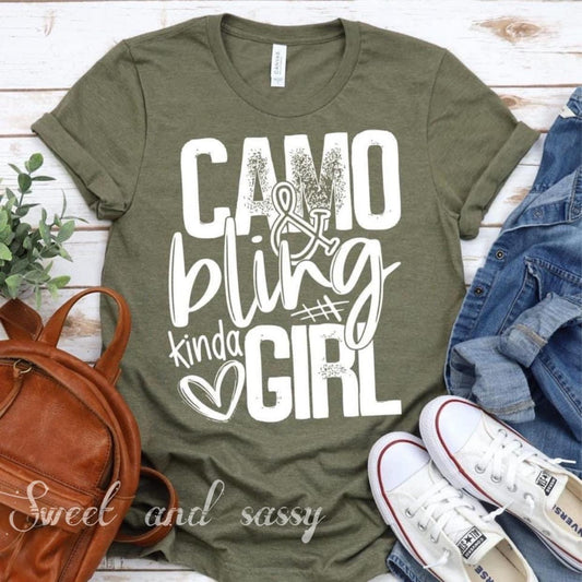 Camo and bling kind of girl Shirt