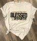 Blessed Mama Rose Gold Leopard Shirt