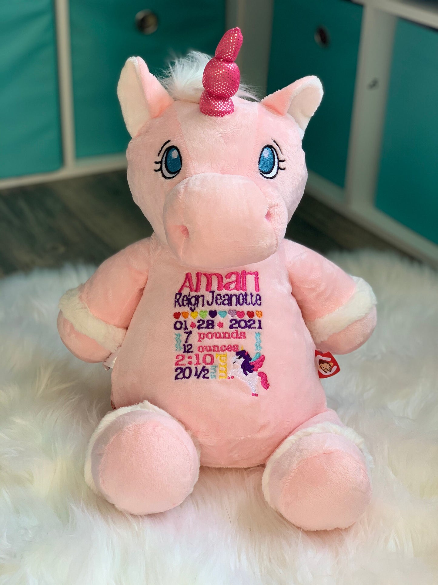 Unicorn birth stat stuffy