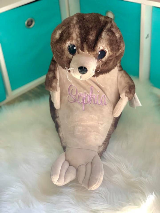 Seal Embroidered stuffy