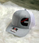 Custom embroidered logo trucker hat