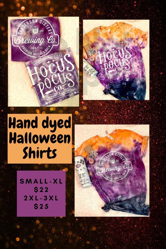 Tye dye Halloween shirt.